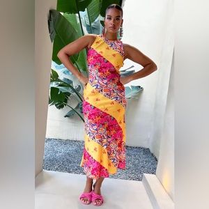 Dominique Midi Dress Size 4